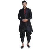 Banity Bey Men's Dupion Regular Fit Dhoti Kurta Set |Soft and Comfortable Kurta Set |Kurta Dhoti Set Special for Mens