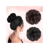 LYKAA Black,Brown Womens Hair Bun ( Pack of 2 ) - Black,Brown