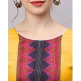 Estela - Yellow Straight Cotton Women's Stitched Salwar Suit ( Pack of 1 ) - None