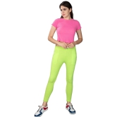 KARARO JEGGINGS - Cotton Blend Skinny Fit Fluorescent Green Womens Jeggings ( Pack of 2 ) - None