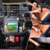 Car Seat Back Oraganizer Backseat Organiser Luxury Car Storage Organizer Multi-Pocket Hanging Seat Back Organiser Storage Bag for Vehicle Car