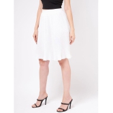 Zima Leto - White Polyester Womens Straight Skirt ( Pack of 1 ) - None