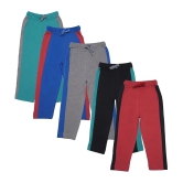 Dollar Champion Kidswear Pack of 5 Boys Cotton Trackpant ( Multi ) - None