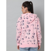 eWools.in Cotton Blend Women''s Hooded Sweatshirt ( Pink ) - None