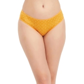 Clovia Yellow Lace Printed Womens Bikini ( Pack of 1 ) - None