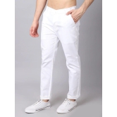 Rodamo Men White Slim Fit Trousers