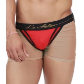 La Intimo - Red Cotton Mens Thongs ( Pack of 1 ) - L