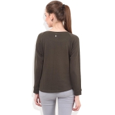 PORSORTE Hand work/lacy/ embroidered Sweat shirt-M / OLIVE