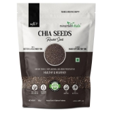 Nourishvitals Chia Roasted Seeds, 200g - 100% Natural & No Added Preservatives, High Fiber, High Protein, Source of Omega 3