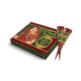 Neeta Mehendi Cones for Hand Desgning & Wedding, Bridal Mehandi Cone Reddish Brown Color 12 Pcs in 1 Box (Pack of 1)