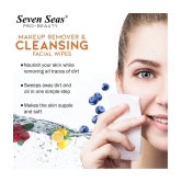 Seven Seas Makeup Remover & Cleansing Facial Wipes Pack Of 03(Lemon,Rose,Blueberry)