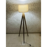 Wooden Floor Lamp, 3-Leg Lamp