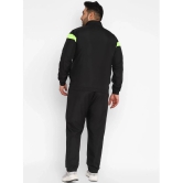 YUUKI - Black Polyester Regular Fit Striped Mens Sports Tracksuit ( Pack of 1 ) - None