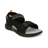 Campus Black Synthetic Floater Sandals - None