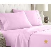 100% Cotton Premium Bedsheet 300 TC-Pink