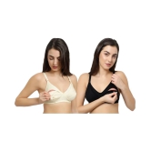 KYODO Poly Cotton Everyday Bra - Multi Color Pack of 2 - 34B