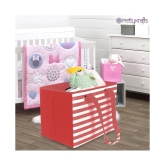 PrettyKrafts Toy Storage Box for kids with Handles, Multi Utility storage Organizer, (Pack of 3), Stripes Multi Colors