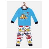 Lazy Shark Boys Nightwear Tshirt & Pyajama Set - None