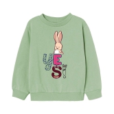 Naughty Ninos Girls Green Printed Sweatshirts - None