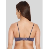 ILRASO Pack of 1 Polyester Lightly Padded Womens Balconette Bra ( Blue ) - None