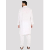 Maharaja - White Cotton Mens Regular Kurta ( Pack of 1 ) - None