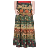 Sttoffa Cotton Wrap Skirt - Green - 40