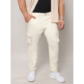 Pale Yellow Cargo Trousers Yellow 42