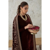 Baroque Velvet Shawls '23 - EMBROIDERED VELVET SHAWL VS-32