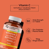 Carbamide Forte Natural Vitamin C Amla Extract With Zinc For Immunity & Skincare - 120 Veg Tablets