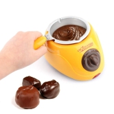 GOGA FASHION Durable Hot Chocolate Melting Pot Electric Fondue Melting Machine Set, Cups Set,DIY Tool EU Plug Stainless Steel&Plastic DIY Kitchen Tool (Multi Color)