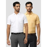 DESHBANDHU DBK - Multicolor Cotton Regular Fit Mens Formal Shirt (Pack of 2) - None