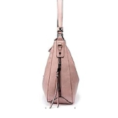 Lychee bags Women Pu Handbag Shoulder Hobo Bag (Peach)