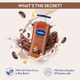 Vaseline Intensive Care Cocoa Glow Body Lotion - With Shea Butter, Non-Greasy Formula, 400 Ml