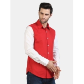 liferoads - Red 100% Cotton Slim Fit Men's Casual Shirt ( Pack of 1 ) - None