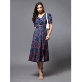 Miss Chase Polyester Printed Midi Womens A-line Dress - Multi Color ( Pack of 1 ) - None