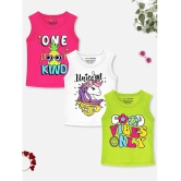 Trampoline Multi Cotton Blend Girls T-Shirt ( Pack of 3 ) - None