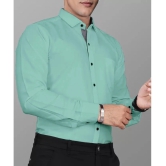 Supersquad Cotton Blend Regular Fit Solids Full Sleeves Mens Casual Shirt - Green ( Pack of 1 ) - None