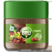 Bru Instant Pure Coffee, 25 G Jar