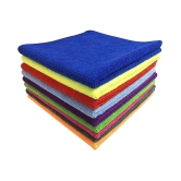 SOFTSPUN Microfiber Cloth 40x40 Cms, 10 Piece Towel Set, 340GSM (Multicolor) Thick Lint & Streak-Free Multipurpose Cloths Automotive Microfibre Towels for Car Bike Cleaning, Polishing & Deta