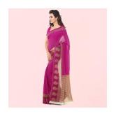 Anand Pink Georgette Saree - - Pink