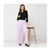 Smarty Pants - Lavender Polyester Flared Womens Formal Pants ( Pack of 1 ) - None