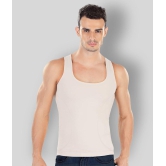 Dermawear - Beige Cotton Blend Men's Vest  ( Pack of 1 ) - L