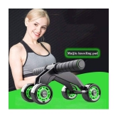 HSP ENTERPRISES Upgraded 4-Wheel Ab Carver Roller with Knee Mat - Abdominal Workout Fitness Exercise Equipment - Green