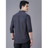 K-LARA - Dark Grey Cotton Slim Fit Mens Casual Shirt ( Pack of 1 ) - None