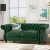 Regal Premium Flared Arm Loveseat-Green