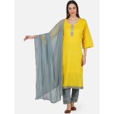 Gotta Patti Pure Cotton Kurta with Trousers & With Dupatta