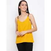 ALL WAYS YOU Women Top Crepe fabric  Yellow XS