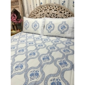 Hand Block Cotton Bedsheet | Neeljaal Bedsheet-Super King