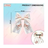 LYKAA Off-White Womens Hair Ribbons ( Pack of 1 ) - Off-White