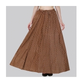 Sttoffa Brown Cotton Womens Flared Skirt ( Pack of 1 ) - None